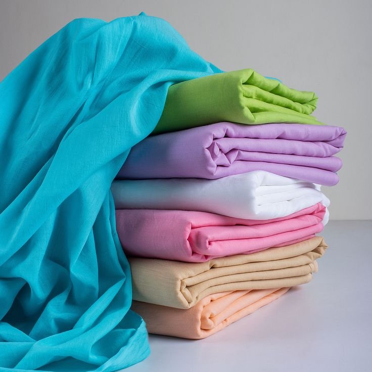 Close-up of dyed textile fabric