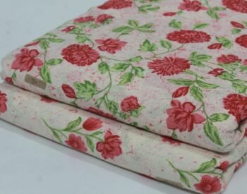 Cambric Cotton Printed Unstitched 2 Piece Suit Set Fabric | YT-2P-011
