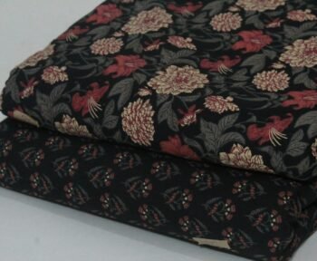 Cambric Cotton Printed Unstitched 2 Piece Suit Set Fabric | YT-2P-044
