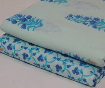 Cambric Cotton Printed Unstitched 2 Piece Suit Set Fabric | YT-2P-047