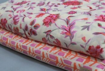 Cambric Cotton Printed Unstitched 2 Piece Suit Set Fabric | YT-2P-053