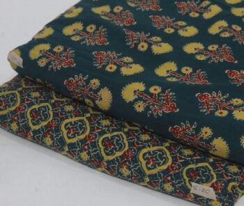 Cambric Cotton Printed Unstitched 2 Piece Suit Set Fabric | YT-2P-064